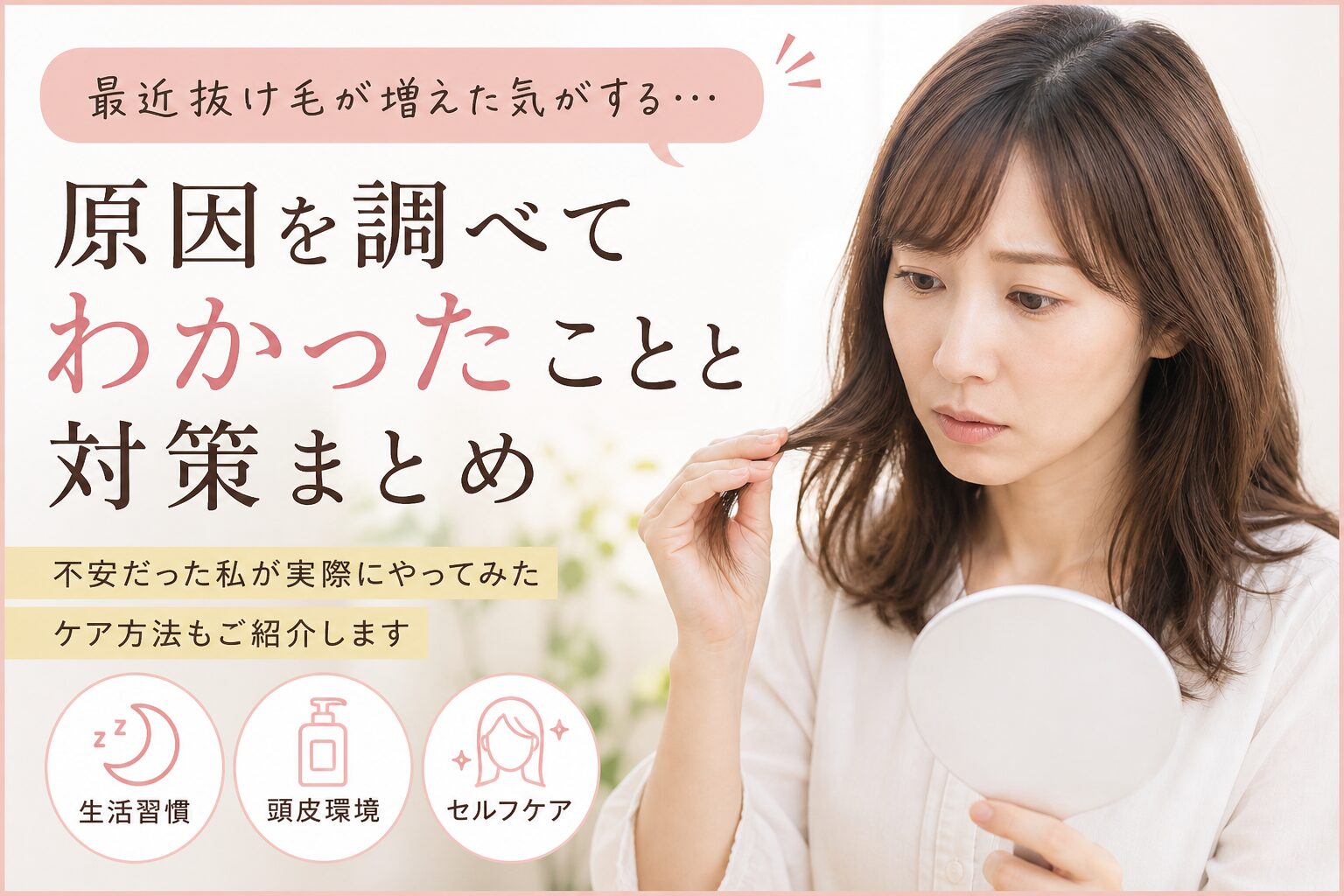 抜け毛のアイキャッチ画像