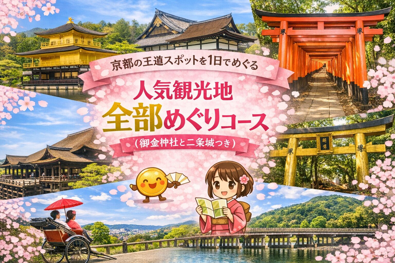 京都人気観光地モデルコースアイキャッチ画像